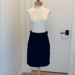 H&M Black Pencil Skirt with silver stripe Sz 8